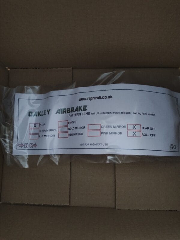 Szybka Clear Oakley Airbrake